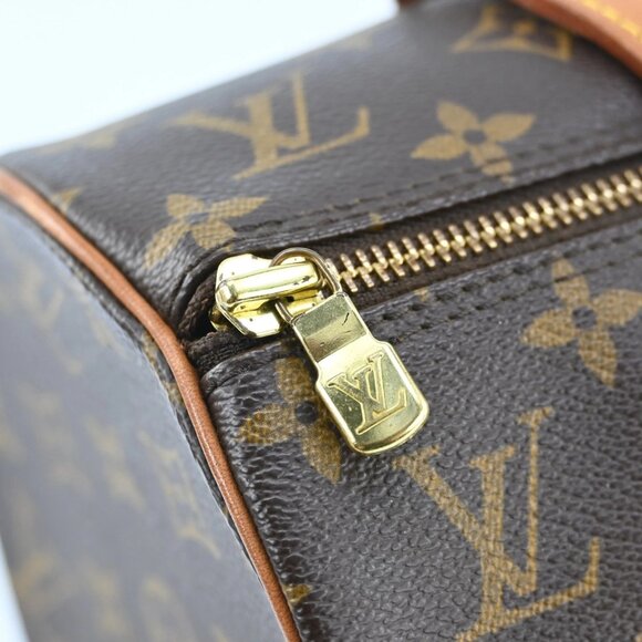 Authentic Louis Vuitton Monogram Papillon 30 Leather Brown Handbag bsj746-110825 - Picture 12 of 16
